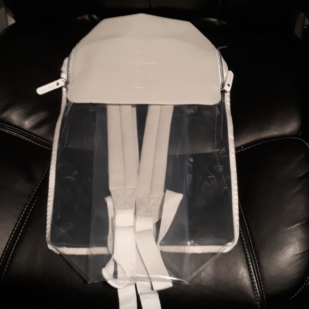calvin klein clear back pack